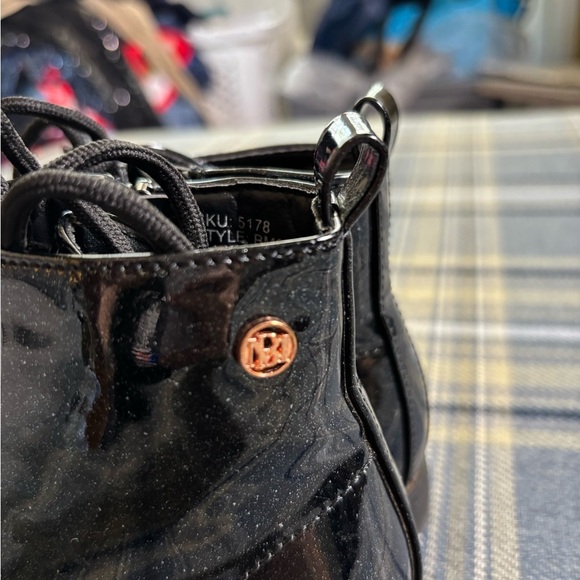 Badgley Mishka Black Toddler Fashion Boots Glitter - Picture 6 of 9